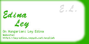 edina ley business card